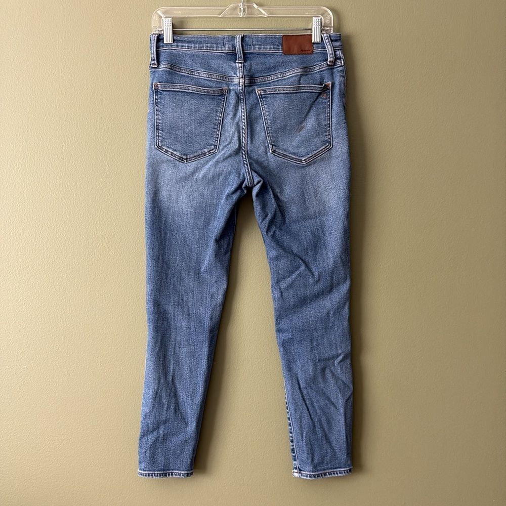 Madewell 9” Mid-Rise Skinny Crop Button Fly Jeans Sz 28 - Picture 6 of 11
